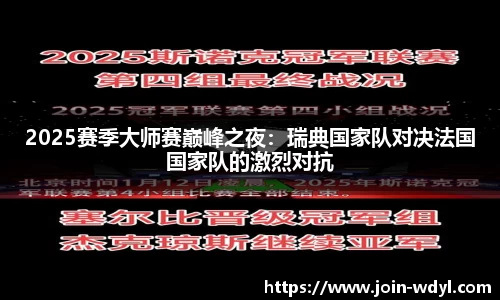 2025赛季大师赛巅峰之夜：瑞典国家队对决法国国家队的激烈对抗