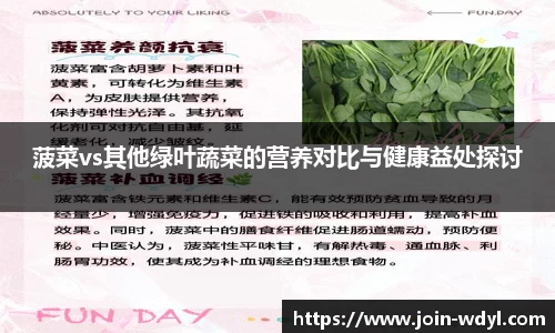 菠菜vs其他绿叶蔬菜的营养对比与健康益处探讨